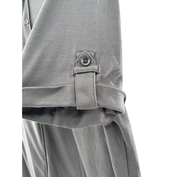 Murano Liquid Luxury Mens Gray Button-Down Shirt XL - Picture 4 of 7